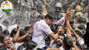 Sachin Pilot NSUI protest Jaipur